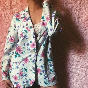 Vintage floral blazer